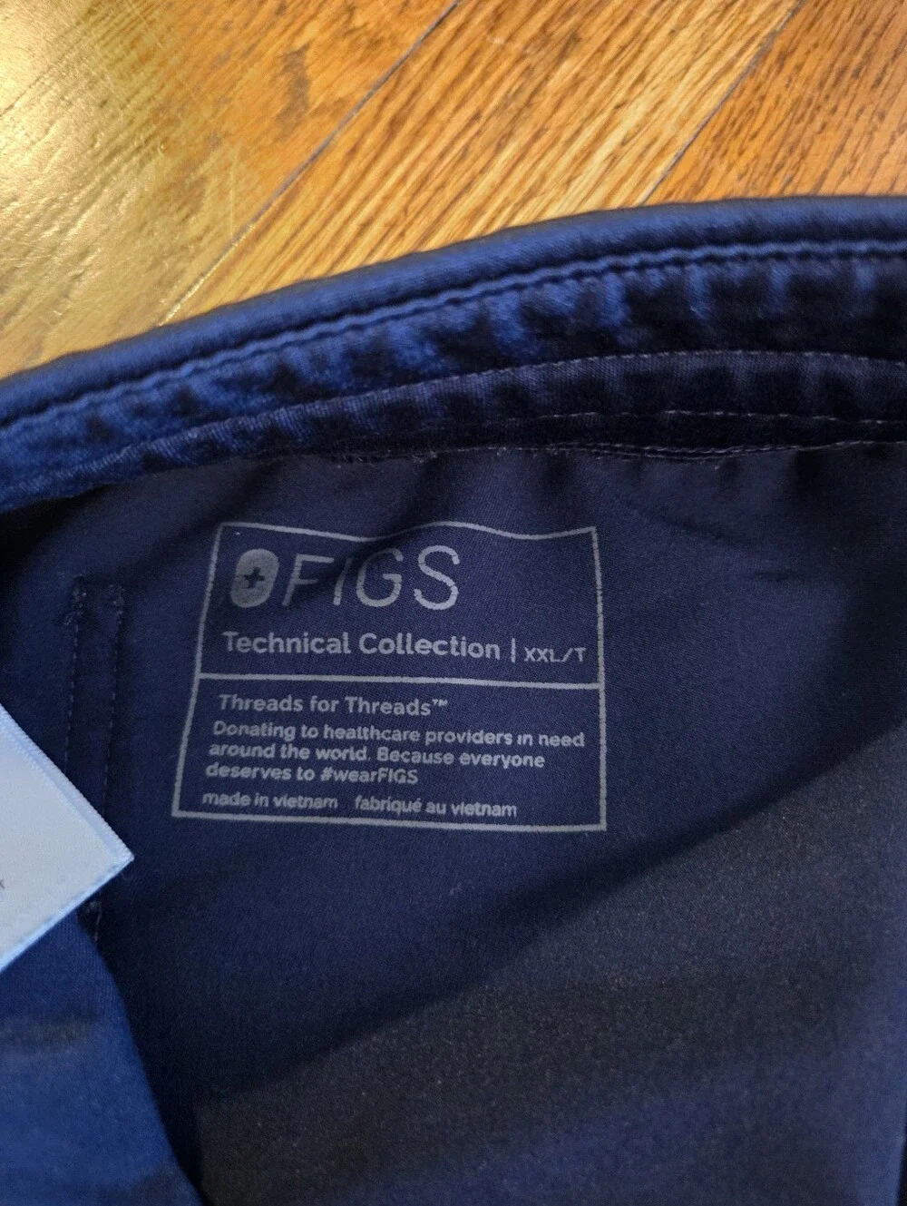 FIGS Technical Collection Navy Scrub Set 2XL Top + Pants